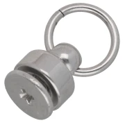 9x8 mm Rivets with Rings for Cell Phone Cases - 304L Stainless Steel x2