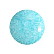 18mm Round glass cabochon by Puca® - Milky Turquoise x1