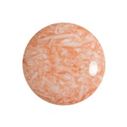18mm Round glass cabochon by Puca® - Milky Peach x1|raw }}