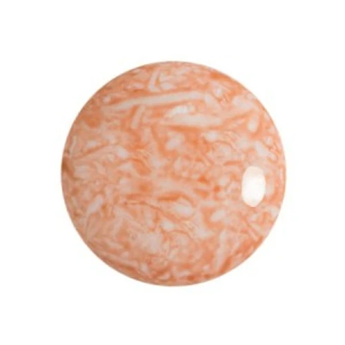 18mm Round glass cabochon by Puca® - Milky Peach x1