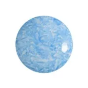 18mm Round glass cabochon by Puca® - Milky Light Sapphire x1