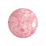 18mm Round glass cabochon by Puca® - Milky Light Rose x1