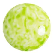 25mm Round glass cabochon by Puca® - Milky Citrine x1