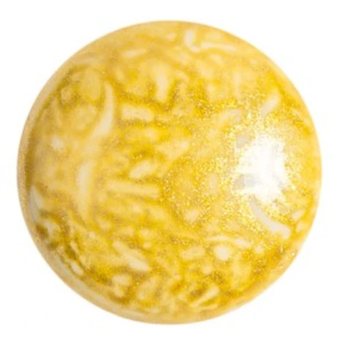 25mm Round glass cabochon by Puca® - Milky Beige x1