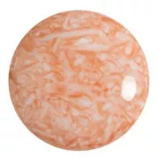 25mm Round glass cabochon by Puca® - Milky Peach x1