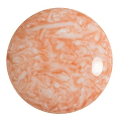 25mm Round glass cabochon by Puca® - Milky Peach x1