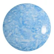 25mm Round glass cabochon by Puca® - Milky Light Sapphire x1