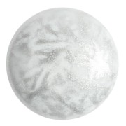 25mm Round glass cabochon by Puca® - Milky White x1