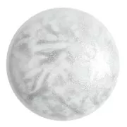 25mm Round glass cabochon by Puca® - Milky White x1