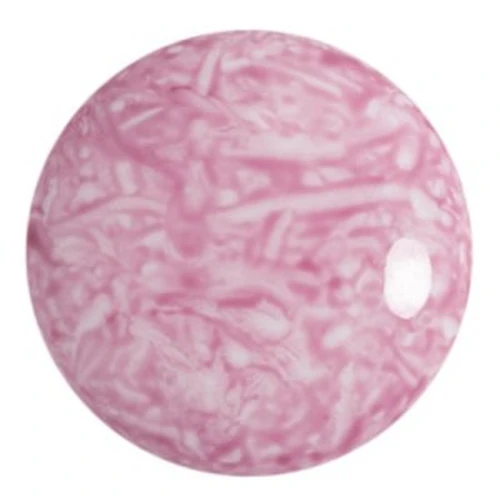 25mm Round glass cabochon by Puca® - Milky Light Amethyst x1