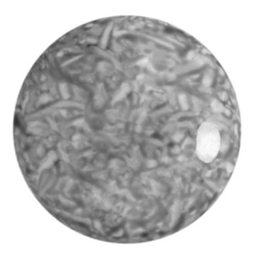 25mm Round glass cabochon by Puca® - Milky Grey x1