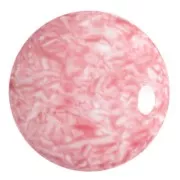 25mm Round glass cabochon by Puca® - Milky Light Rose x1