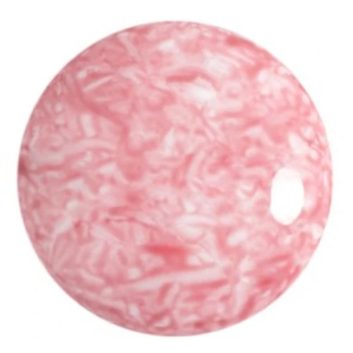 25mm Round glass cabochon by Puca® - Milky Light Rose x1