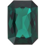 PureCrystal 4627 Rectangle Fancy Stone 27x18,5mm Emerald
