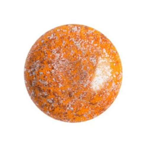 18mm Glass round cabochon by Puca® - Frost Tangerine Tweedy x1