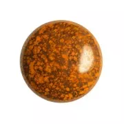 18mm Round glass cabochon by Puca® - Frost Tangerine Bronze x1