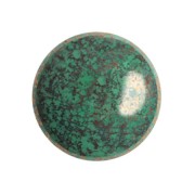18mm Round glass cabochon by Puca® - Frost Jade Bronze x1