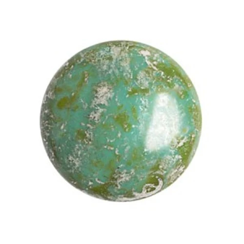 18mm Round glass cabochon by Puca® - Frost Jade New Picasso x1