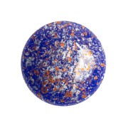 18mm Round glass cabochon by Puca®v - Frost Royal Blue Tweedy x1