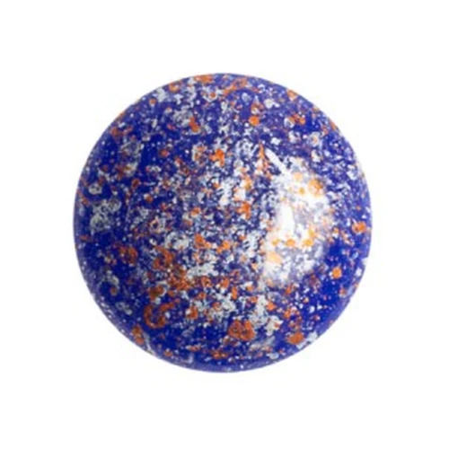 18mm Round glass cabochon by Puca®v - Frost Royal Blue Tweedy x1