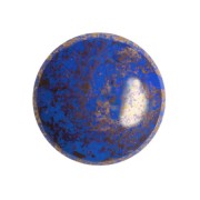 18mm Round glass cabochon by Puca® - Frost Royal Blue Bronze x1