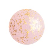 18mm Round glass cabochon by Puca® - Frost Sweet Pink Gold Splash x1