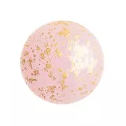 18mm Round glass cabochon by Puca® - Frost Sweet Pink Gold Splash x1