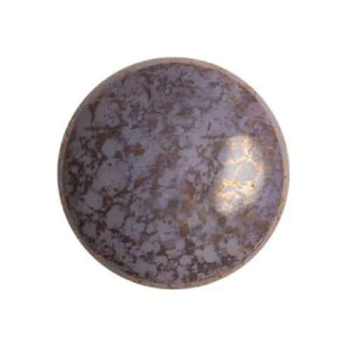 18mm Round glass cabochon by Puca® - Frost Parme Bronze x1