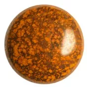 25mm Glass round cabochon by Puca® - Frost Tangerine Bronze x1