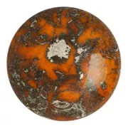 25mm Glass round cabochon by Puca® - Frost Tangerine New Picasso x1