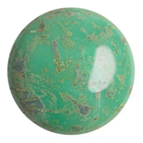 25mm Glass round cabochon by Puca® - Frost Jade Travertin x1