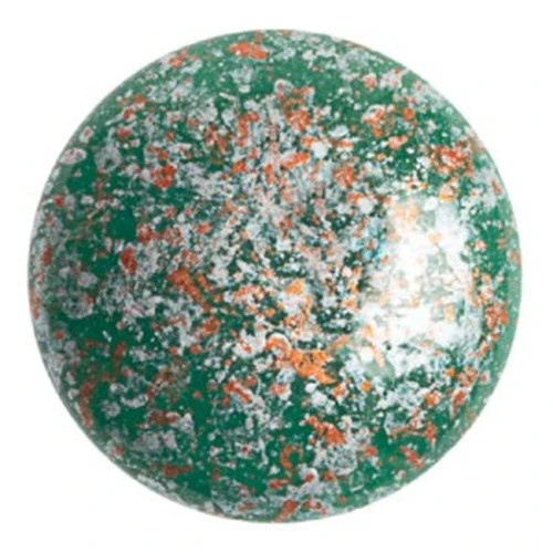 25mm Glass round cabochon by Puca® - Frost Jade Tweedy x1