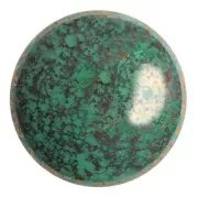 25mm Glass round cabochon by Puca® - Frost Jade Bronze x1