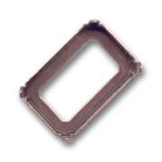 Cabochon setting PureCrystal 4627 27x18,5mm Copper-colored|raw }}