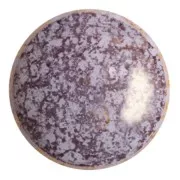 25mm Glass round cabochon by Puca® - Frost Sweet Pink Bronze x1