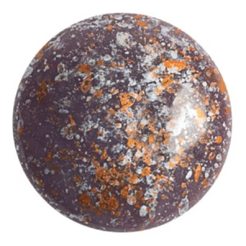 25mm Glass round cabochon by Puca® - Frost Parme Tweedy x1