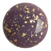 25mm Glass round cabochon by Puca® - Frost Parme Gold Splash x1