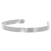 6x160 mm 316L stainless steel jonc bracelet x1