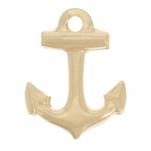 11x9mm Charm anchor - Gold filled x1