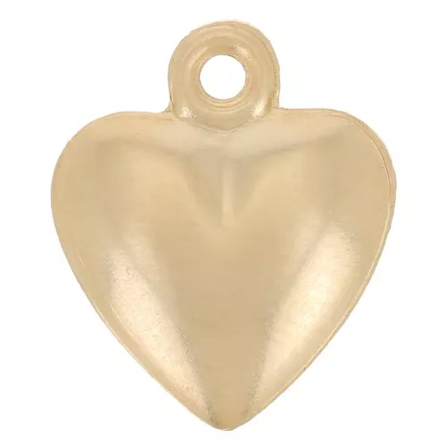 12x10mm Heart charm - Gold filled x1