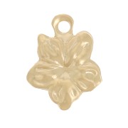 9.5x7mm Mini flower charm - Gold filled x1|raw }}