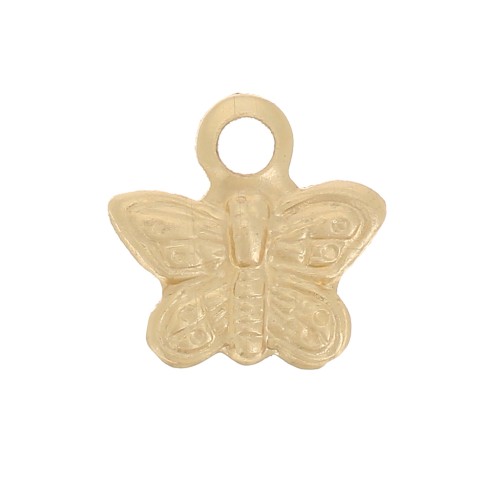 7mm Mini butterfly charm - Gold filled x1