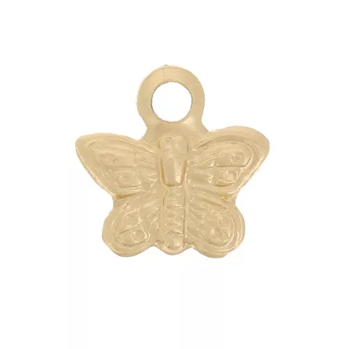 7mm Mini butterfly charm - Gold filled x1