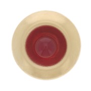 10mm Round stick-on element for 3mm cabochon - Gold filled x1