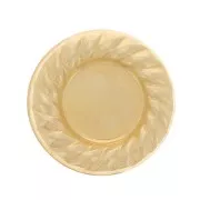 9mm Round stick-on element for 5mm cabochon - Gold filled x1