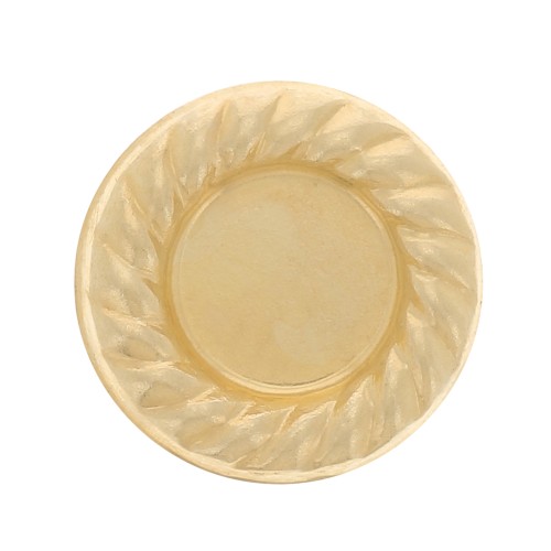 9mm Round stick-on element for 5mm cabochon - Gold filled x1