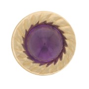 9mm Round stick-on element for 5mm cabochon - Gold filled x1