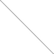 1.5mm 925 Sterling Silver Curb chain - Black Rhodium x1m