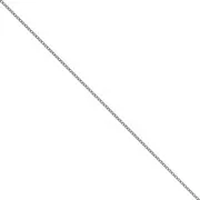 1.5mm 925 Sterling Silver Curb chain - Black Rhodium x1m