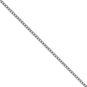 1.5mm 925 Sterling Silver Curb chain - Black Rhodium x1m